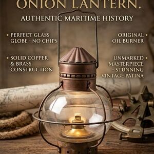 Vintage Copper and Brass Onion Lantern